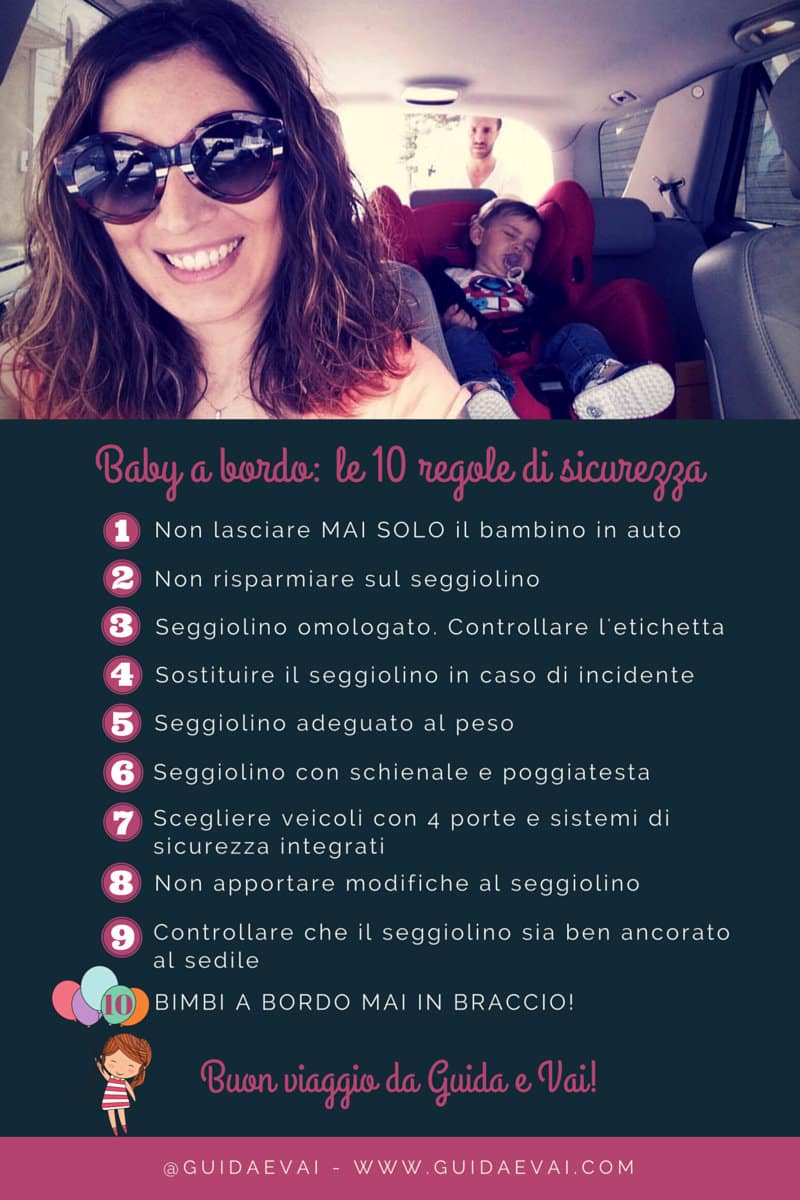 Baby a bordo: 10 regole di sicurezza